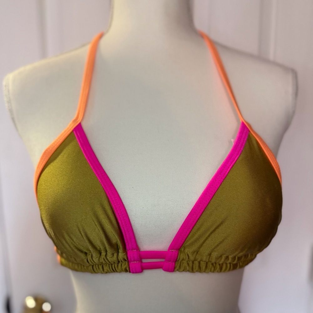 “CASA B” Cabo Verde Triangle Brazilian Bikini Top - Picture 6 of 11